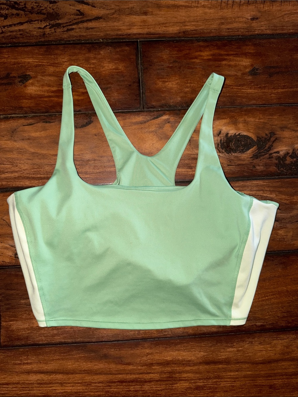 all in motion Like New Mint Green Sports Bra with Lighter Side Panels